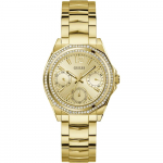 GUESS Ritzy Gold Roostevabast Terasest Naiste Kvartsikell GW0685L2 kuld