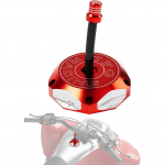 JFG RACING ATV bensiinipaagi kork, CNC k&uuml;tusepaagi toorikukate YFZ 450, YFZ450R, Banshee 350 200, Raptor 660 350 250 125, Warrior 350 450, Kodiak 400, Grizzly 660 jaoks Medium punane