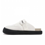 FILA SMILA Rubber Sole Abrasion Resistant Closed Toe Slippers Women's Tofu White F12W521504FTF 37.5