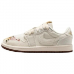 Air Jordan 1 Low OG 'Hiina uusaasta' lilletikandiga 2026 IQ1109-011 lastele 29.5
