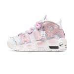 Nike Air More Uptempo Samet J&auml;nes Roosa Nahk Kulumiskindel Keskmise k&otilde;rgusega Vintage Korvpallijalatsid Naiste Valge Roosa DH9719-100(Team1068-) 37.5