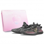 Adidas Originals Yeezy Boost 350 V2 BNK Marsh Purple Abrasion Resistant Low top Casual Shoes Unisex Black Purple ID4811(Team40-SBOX) 36