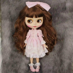 ICY DBS Blythe nukk 1/6 bjd liigendkeha nuku kombinatsioon, sealhulgas kleit ja kingad m&uuml;&uuml;gil 30cm anime m&auml;nguasi black