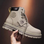 Kollased Saapad Meeste S&uuml;gis/Talvine K&otilde;rge Abi T&ouml;&ouml;&uuml;likond Saapad Meeste Inglise stiilis Meeste kingad 40 roheline