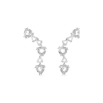 Swarovski Mesmera Roodiumiga kaetud Kristallist Ripatsiga K&otilde;rvar&otilde;ngad Naiste k&otilde;rvar&otilde;ngad H&otilde;bedane 5652040 F,Silver