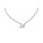 Swarovski Luik &Uuml;mber Kaelakee V&auml;ike Naiste kaelakee H&otilde;bedane 5240581 Box (Random Color),F,Silver