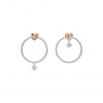 Swarovski Lifelong S&uuml;damekujulised Augustatud K&otilde;rvar&otilde;ngad Naiste k&otilde;rvar&otilde;ngad Valge Metallik 5517933 Box (Random Color),White