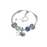 Pandora Moetrend Mitmek&uuml;lgne Galaktika S&auml;delev Komplekt 925 H&otilde;bedast K&auml;ev&otilde;ru Naiste k&auml;ev&otilde;ru Sinine TZ0082 Box,F,Silver/Blue