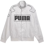 PUMA x ROS&Eacute; Mootorisporti stiilis tepitud jakk Helehall 631974-61 XXS