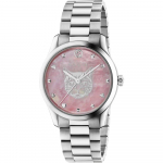 Gucci YA1264166 G-Timeless Roosa emakassilmiga sihverplaat Unisex K&auml;ekell 38mm roosa