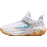 Nike Giannis Immortality 4 Breathable Low top Children's Basketball Shoes White Yellow Blue Children Aged 3 7 Years Old IH7665-100 35 white