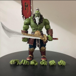 21cm World Of Warcraft Orki kuju M&otilde;&otilde;gaj&auml;rjestaja kuju World Of Warcraft Hordi Kaitsja mudelikogu Decora M&auml;nguasjad Kingitused no box