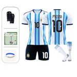 2026 Messi Argentina Nr.10 Laste Jalgpallis&auml;rk ANTCOOL&reg; Hingav Pol&uuml;ester Valge 110-120 cm valge