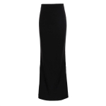 Mood naistele Must Pikk Seelik K&otilde;rge V&ouml;&ouml;koht Kitsas &Otilde;mblusteta Elegantne Daami Kleit Vabaaja Kevad Uus Naiste Maxi Seelikud L must