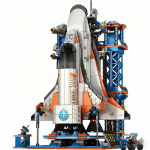 Kosmose Telliskivi M&auml;ngukomplekt Raketi Telliskivi M&auml;ngukomplekt 40cm Kosmoselaev Kosmoselaeva Telliskivi M&auml;ngukomplekt Laste M&auml;nguasjad M&auml;ngukomplektid J&otilde;ulup&uuml;ha Kingitus