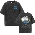 R&auml;ppar Juice Wrld Retro Pesu T-s&auml;rk Meeste Hip Hop Gootiline M black