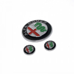 3D tsingisulamist auto keskkonsooli nupu logo kleebis dekoratsioon Sobib Alfa Romeo Giulia Stelvio