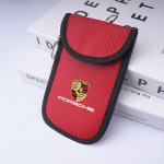 Nahast autov&otilde;tme kott Signaali blokeeriv kott Varjestav tasku Porsche Panamera Cayenne Taycan 911 718 Macan Carrera-GT 928 944 968 jaoks