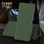 &Auml;riline Sle Kevlar S&uuml;sinikkiust Tekstuuriga Nahast Jalatugiga &Uuml;mbris Samsung Galaxy Z Fold 8 7 6 5 4 3 2 360 Kogu Keha Kaitsekate Galaxy Z Fold2 5G roheline