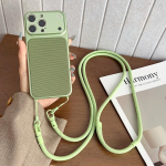 Kaelapaela ja &otilde;larihmaga PVD-kattega Kootud Kangast &Uuml;mbris iPhone 17 16 15 14 13 12 11 Pro Max jaoks Ristkorpuseline Pael Ametlik Kate Case & Strap&iPhone 11