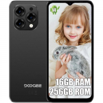 Renoveeritud - DOOGEE N55 Pro Telefon Kaasaskantav 16 GB + 256 GB / 1 TB 6,56 HD+ 90 Hz 5150 mAh Android 14 13MP Nutitelefon 4G Kahe SIM-kaardi pesa/NFC/OTG/GPS Must