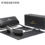 KINGSEVEN Meeste Polariseeritud Fotokroomsed P&auml;ikeseprillid Disain Naiste Kameeleon P&auml;ikeseprillid UV400 Peegeldusvastased Ruudukujulised Prillid S&otilde;itmiseks h&otilde;bedane hall v&auml;rv