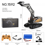 HUINA 1592 RC Ekskavaator 1:14 Skaala 22 Kanalit 2.4G Poolmetallist Puldi Inseneri Roomiktraktor Poiste Kingitus