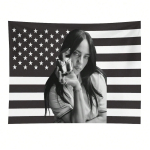 Billie Eilish Roosa USA Lipuga Seinavaip Muusikakunstnik Seinakate Poplaulja Seinakunst &Uuml;hiselamu Magamistoa Jaoks Laheda T&uuml;druku Kingiidee 150X200CM