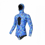3mm Neopreeni Eraldatud M&auml;rgkost&uuml;&uuml;m Mehed Naised Camo Kapuutsiga Vabasukeldumine Surfing Kalap&uuml;&uuml;k Spearguniga S&uuml;vaveesukeldumine P&auml;&auml;ste Termiline Kaitse Small
