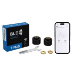 2 tk universaalset Bluetooth TPMS-andurit &ndash; rehvir&otilde;hk ja temperatuur autole, mootorrattale, jalgrattale ja t&otilde;ukerattale