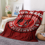 1 tk Kohandatud Nimega Kaiserslauterni Mustriga Flanellitekk Sobib K&otilde;ikideks Hooaegadeks Kodu Dekooriks Soojus ja Mugavus Kingitused P&uuml;hade Kingitus_xia 80cm x 120cm red