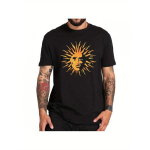 V Recordings Drum & Bassi Muusikafirma Meeste T-s&auml;rk - Must Julge Kollase Logotr&uuml;kiga, Hingav Puuvillane &Uuml;mmarguse Kaelusega T-s&auml;rk, Retro Streetwear Stiilis L&uuml;hike 5XL must