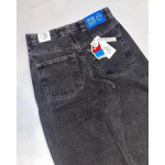 Y2K Streetwear Kotakad Denim P&uuml;ksid Meestele - Hip Hop Harajuku Retro L&otilde;tv L&otilde;ige Sirge S&auml;&auml;rega Tikandiga XL black