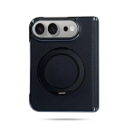 Premium Nappa Nahast Kaanega IPhone 18 Fold Sisseehitatud 360 P&ouml;&ouml;rleva Hoidikuga Magnetiline iPhone 18 Fold