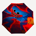 Poppy Playtime Teemaline Automaatne Vihmavari, Kerge ja Kaasaskantav, 8 Vardaga, T&auml;iuslik V&auml;ljas&otilde;itudeks, S&uuml;nnip&auml;evadeks, J&otilde;uludeks, Kingitusteks. Three-fold umbrella blue