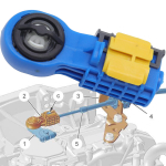 Citroen C2 C3 C4 C5 jaoks k&auml;igukasti k&auml;igukangi kaabli otsa &uuml;henduspistik adapteri valija pannal Xsara Picasso varuosad 1X yellow