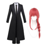 Mootorsae Inimene Power & Makima Hyakki &Ouml;ine Jalutusk&auml;ik Kimono Cosplay Kost&uuml;&uuml;m Halloweeni Peo R&otilde;ivas L black