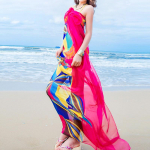 Naiste Pareo sall Beach Girls Suvised &scaron;ifoonist sallid Cover Up sinine
