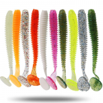 10 tk 7 cm 2g landid Pehme s&ouml;&ouml;daga usside kalap&uuml;&uuml;gi lant soolal&otilde;hnaga P&uuml;&uuml;gitakcle Grub kunstlikud landid 10pcs