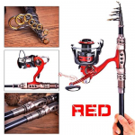 1,5&ndash;3,3 M teleskoop&otilde;nge ja &otilde;ngerulli komplekt kalastustarvete kombineeritud komplektid Rod 1.5M Reel 2000 must