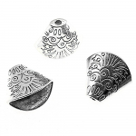 10 t&uuml;kki Helmem&uuml;tsid Isetehtud ehted Aksessuaarid Osad Tutt M&uuml;tsid Helmed M&uuml;tsi otsakork 18x19x10mm B13635 B13635 antiikne h&otilde;bedane v&auml;rv