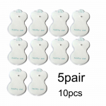 10 tk/partii N&otilde;elravi elektroodpadjad digitaalne teraapia valge silikoonist salendav masseerija k&uuml;mneid plaastreid valge