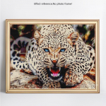 DIY teemantmaal t&auml;isekraanil Tiger Teemanttikandid T&auml;is &uuml;mmargune mosaiikpilt 20X30CM