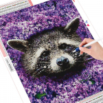 Teemantmaaling pesukaru teemanttikandid ristpistes loomamosaiik teemantkividest pildid 20X30CM