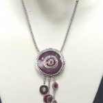 Les Tr&eacute;sors De Lily [C5329] - Collier Cr&eacute;ateur 'Byzance' Violet lilla