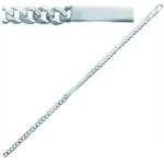 Les Tr&eacute;sors De Lily [M7978] &ndash; roodiumiga kaetud Identity h&otilde;bedane &auml;&auml;rekett &ndash; 18 cm 4 mm h&otilde;be