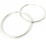 Les Tr&eacute;sors De Lily [M8928] - H&otilde;bedased k&otilde;rvar&otilde;ngad 'Maille Omega' h&otilde;bedased (roodiumiga kaetud) - 4,5 cm 2 mm h&otilde;be