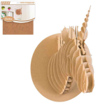 Les Tr&eacute;sors De Lily [Q4569] - Figurine carton 3D 'Licorne' - planches 30x30. 5 cm pruun