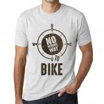 Meeste Vintage T-s&auml;rk Graafiline T-s&auml;rk No Wrong Way Bike Vintage valge XS anti-flash valge v&auml;rv