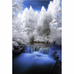 T&auml;ielik 5D isetehtud teemantmaal Winter River teemanttikandid t&auml;ispistes ristpistes kodukaunistus k&auml;sitsi valmistatud kingitus 20x30cm